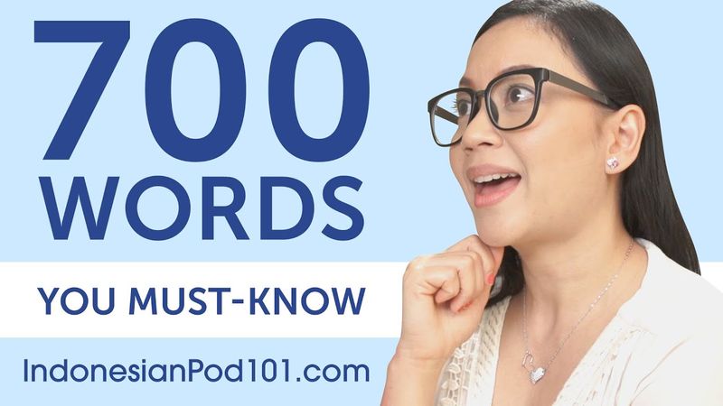 700 Words Every Indonesian Beginner Must Know