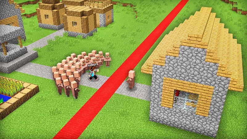 ЖИТЕЛЬ ПОССОРИЛСЯ СО ВСЕЙ ДЕРЕВНЕЙ В МАЙНКРАФТ | Компот Minecraft