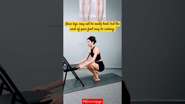 Your legs may not be really bent, but the arch of your foot may be sinking.#xo-shapedlegs #calfvalgu