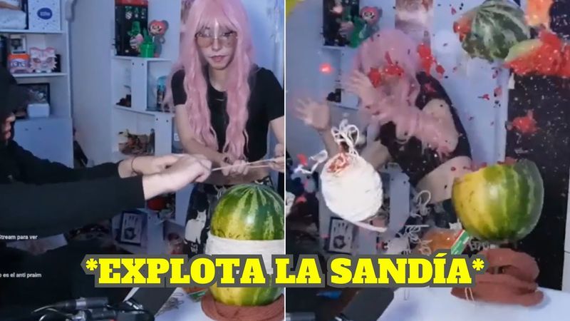 EMETSUKI HACE EXPLOTAR UNA SANDÍA Y SU MAMÁ LA REGAÑA