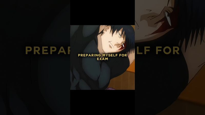 Preparing myself for exam ☠️🩹 #anime #jujutsukaisen #animeedit #sukuna #gojo #tojifushiguro #toji