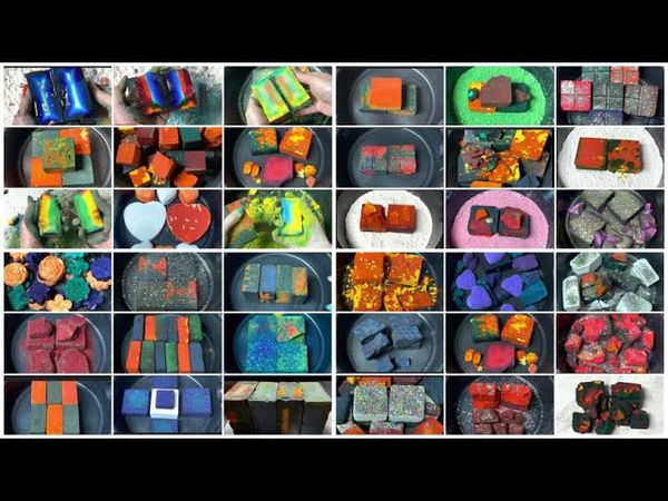 Vibrantly Dyed Gym Chalk Compilation Edits with Asmrly Edits