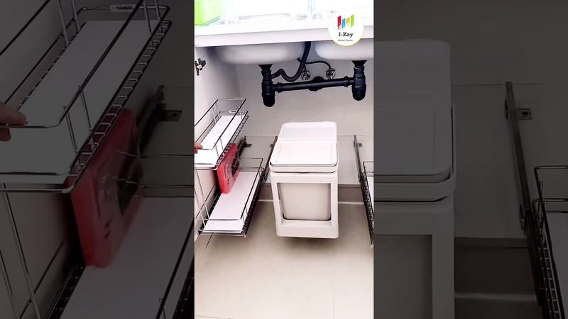 MAXIMIZE YOUR SPACE | Kitchen Under Sink Cabinet Storage Ideas #shorts