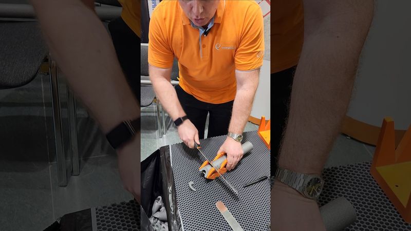 Стусло для нарезки теплоизоляци. Как делать тройник #теплоизоляция