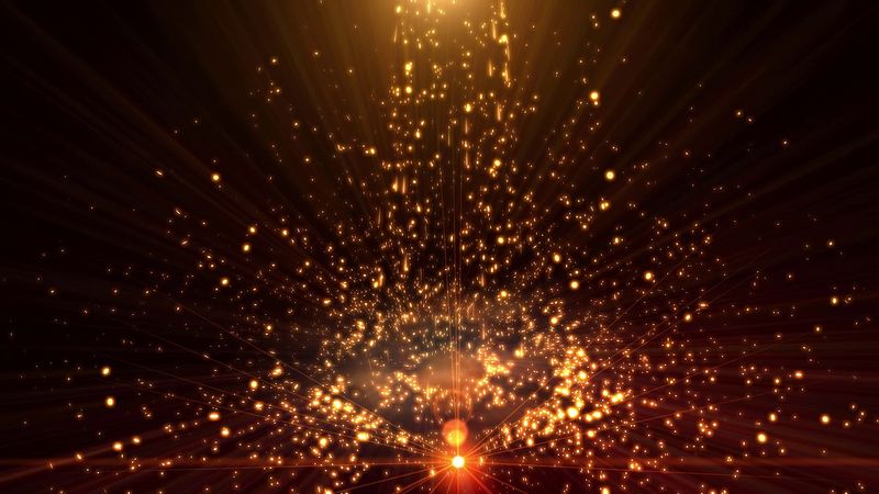 4K Golden Disc Fountain #AAVFX Satisfying Motion Background