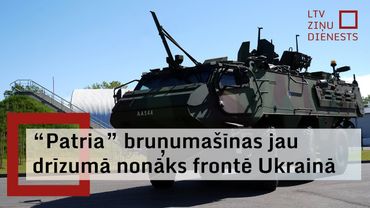 Ukraiņi pateicīgi Latvijai par piegādātajām bruņumašīnām "Patria"