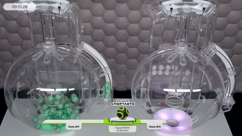 Столото представляет | Лотерея «Большое Спортлото». Тираж № 2441 от 23.08.2025 г.