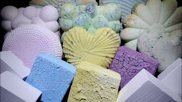 珍珠翡翠般晶莹剔透，波光粼粼丨chalk asmr丨暴击粉笔积木