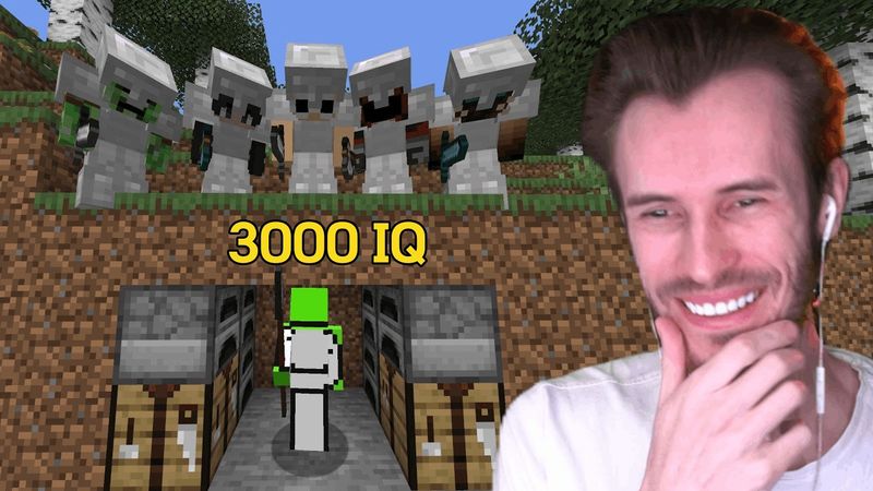 Заквиель СМОТРИТ: Майнкрафт Спидраннер ПРОТИВ 5 охотников ВОЗРОЖДЕНИЕ