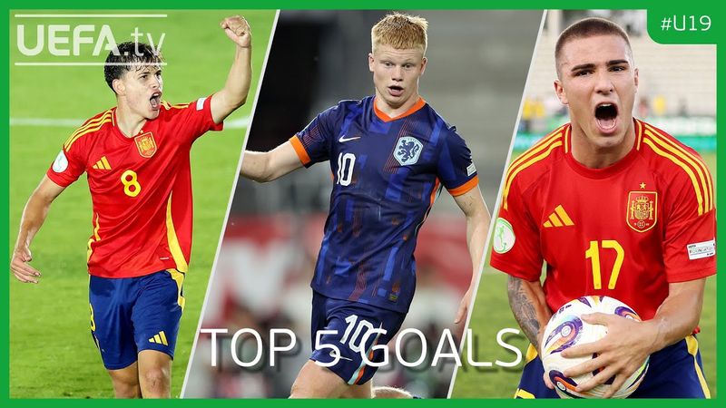 The TOP 5 Goals From The 2025 Under-19 EURO!