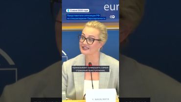 "Спасите Украину от Путина": Яшин и Навальная в Европарламенте