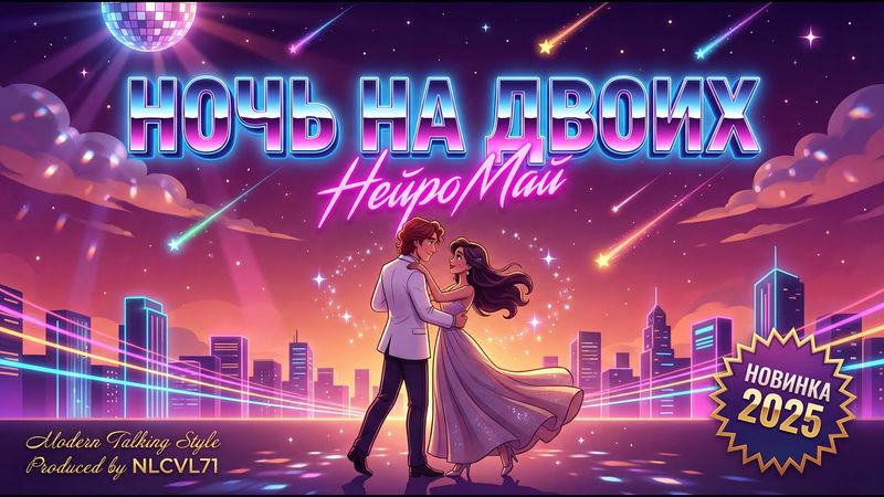 «Ночь на двоих» — НейроМай | Modern Talking × Ласковый Май Style | Премьера клипа 2025
