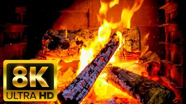 8K Fireplace 🔥 🔥 🔥 Relaxing fireplace and crackling fireplace easy to sleep, cozy fire