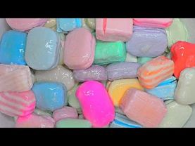 100 Pieces💥💯💦 SOAKED SOAP🌊🌈🌈🌈🧽🤤💧MUSHY SOAP/ASMR/💥100 шт 💯💦РАЗМОКШЕГО МЫЛА РАЗНЫХ ФИРМ🎧💤 #soakedsoap