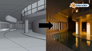 Golden Hour Liminal Space | Blender Tutorial For Beginners