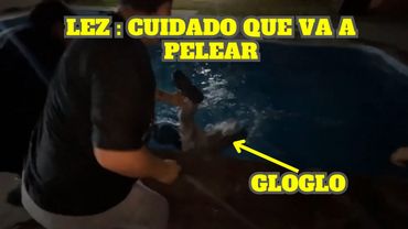 LANZAN A GLOGLO A LA PISCINA