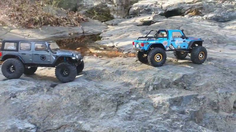 cross rc EMO-X & rubicon straight rock climbing