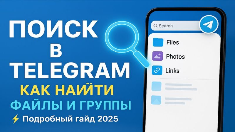 🔍 Как пользоваться поиском в Telegram: найди всё, что нужно!