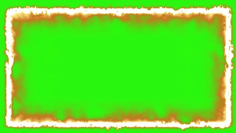 Fire Frame Green Screen | HD  Quality Free VFX Download