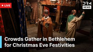 LIVE: Bethlehem Lights Up for Christmas Eve Celebration at Nativity Church Square