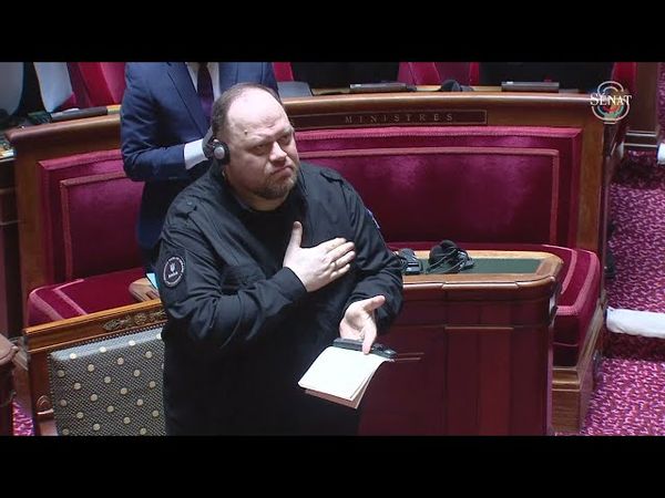 President of Ukraine's Rada applauded by French Senate | AFP