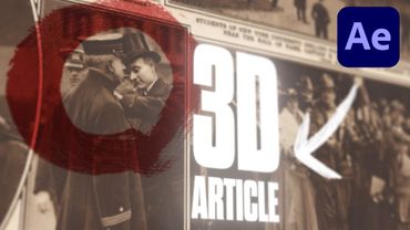 Popular 3D Article Animation - After Effects Tutorial