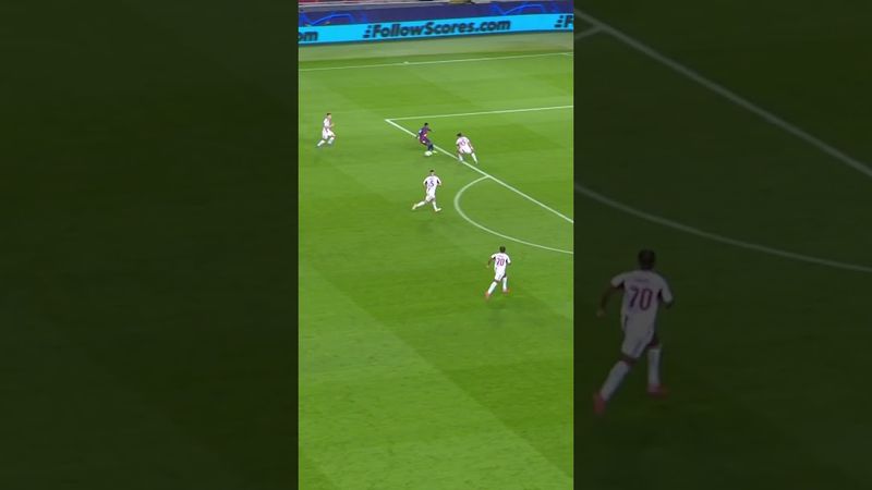 Pedri puts in a sweet ball and Rashford finishes it brilliantly 🍬  #fcbarcelona #championsleague