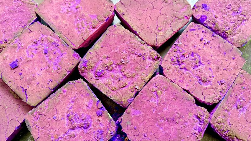 Soft and powdery purple blocks 💜| Asmr | oddlysatisfying #1234