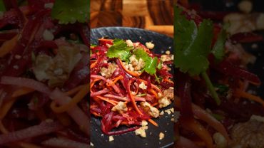💥 Beet & Carrot Gut Reset Salad: Flush Toxins in 15 Mins! (High Fiber Recipe)#asmr #shorts