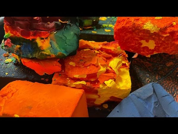 7K Celebration Crush 🥳 | 2 Box Crush of Crusty Deep Dyed BSN Gym Chalk