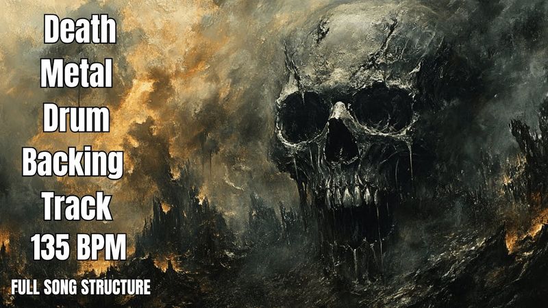 135 BPM Death Metal Drum Track – Driving Aggressive Groove