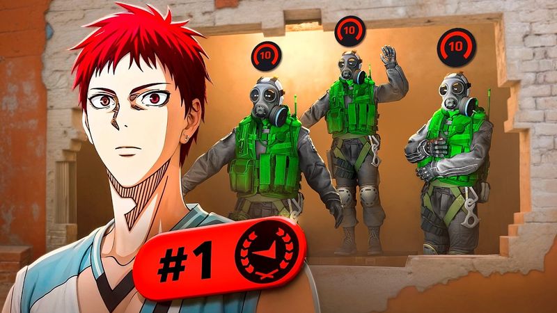 ТОП 1 РАНГ с ЧИТАМИ против 5 НУБОВ в CS2