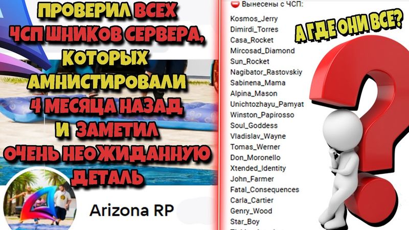 СУДЬБА АМНИСТИРОВАННЫХ ЧСПШНИКОВ на ARIZONA RP
