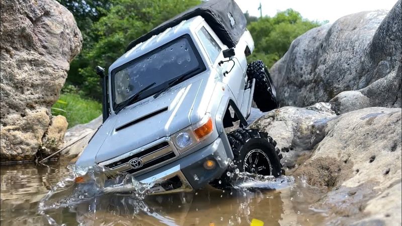 RC4WD(TF2 LWB Chassis) TOYOTA LAND CRUISER 70|LC70| Off-road Driving RC Car No.13