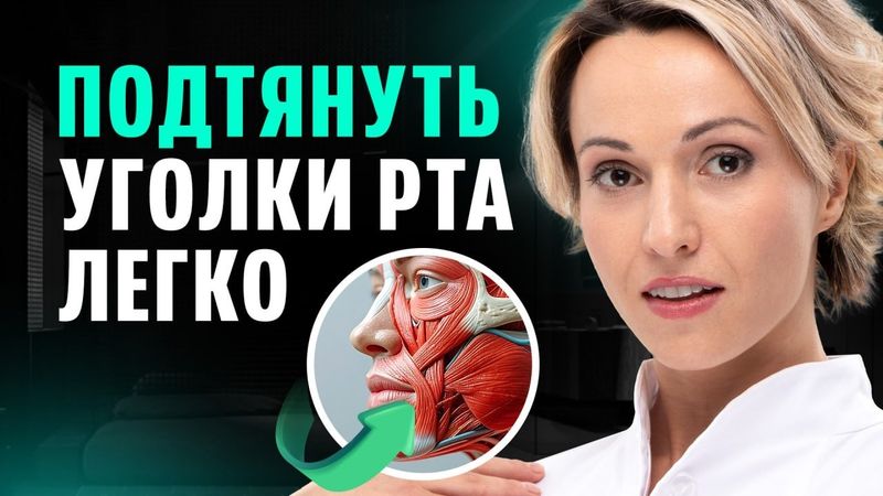 ПРОСТО массируйте эти 2 ТОЧКИ и вы сможете поднять уголки губ БЕЗ ОПЕРАЦИЙ!