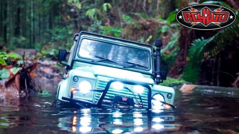 Scale RC Land Rover Defender 90 - Epic Rainforest Off-road #rc4wd #dji #rc