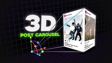 Create Viral 3D Instagram Carousels in After effect  inspired by @vanemotion