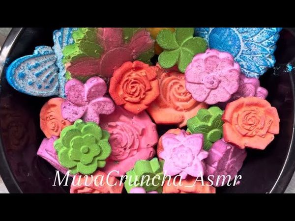 💚💕💙 Colorful Soft Reformed Gym Chalk ASMR | Powdery Gym Chalk | Variety Crush