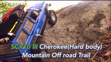 Axial SCX10 III Jeep Cherokee XJ Hard body install Tip & Mountain Off road Trail 4X4 Rc car