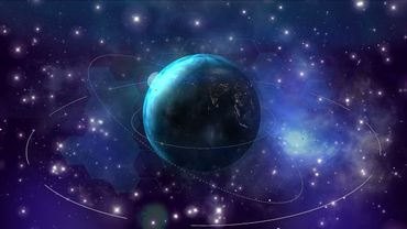 Футаж планеты и луны в космосе! Footage of the planet and the moon in space!