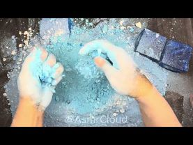 Dyed Blue Chalk with Crunchy Blue Chalk Reforms