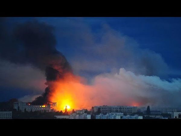 Ukraine claims attacks on Russian drone storage airbase and military plant