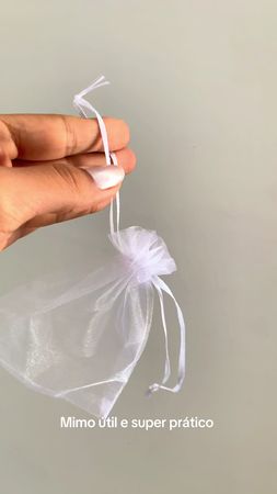 Um dos mimos mais queridinhos aqui da loja✨ #saquinhodeorganza #organ...