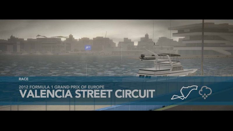 F1 2012, Career, Valencia 25% race, Williams, legend ai, no assists, no setup.