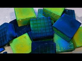 Blue and Green Fresh Gym Chalk Blocks (C2) and reforms | Sped Up Included