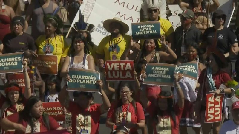 Women's Indigenous march to demand climate justice in Brasilia | AFP