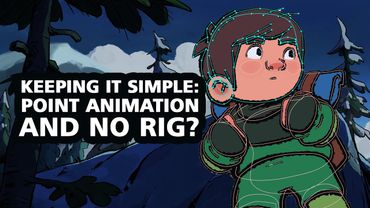 Instead of creating complex rigs, this subtle scene only uses Moho's point animation