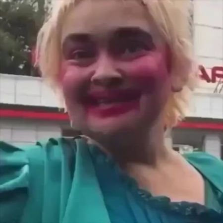 вы сами себе макияж делали? #рекомендации #юмор #мем 