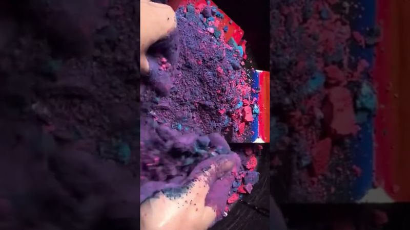 Pink and Blue Dyed Chalk