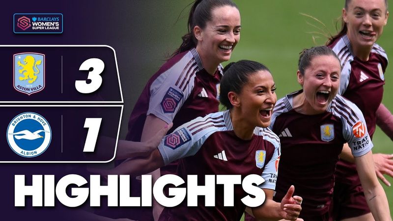 Pacheco’s Final Goal For Villa Career! | Aston Villa v Brighton Highlights | Barclays WSL 2024-25